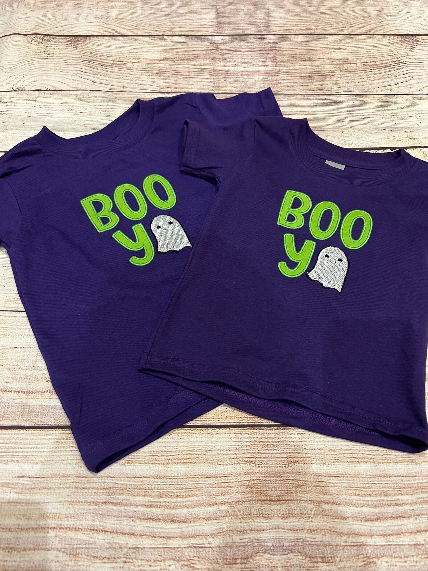 Boo Ya Kids Embroidered Halloween Ghost T-shirt