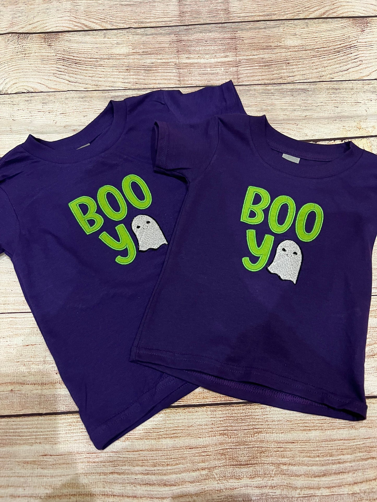 Boo Ya Kids Embroidered Halloween Ghost T-shirt