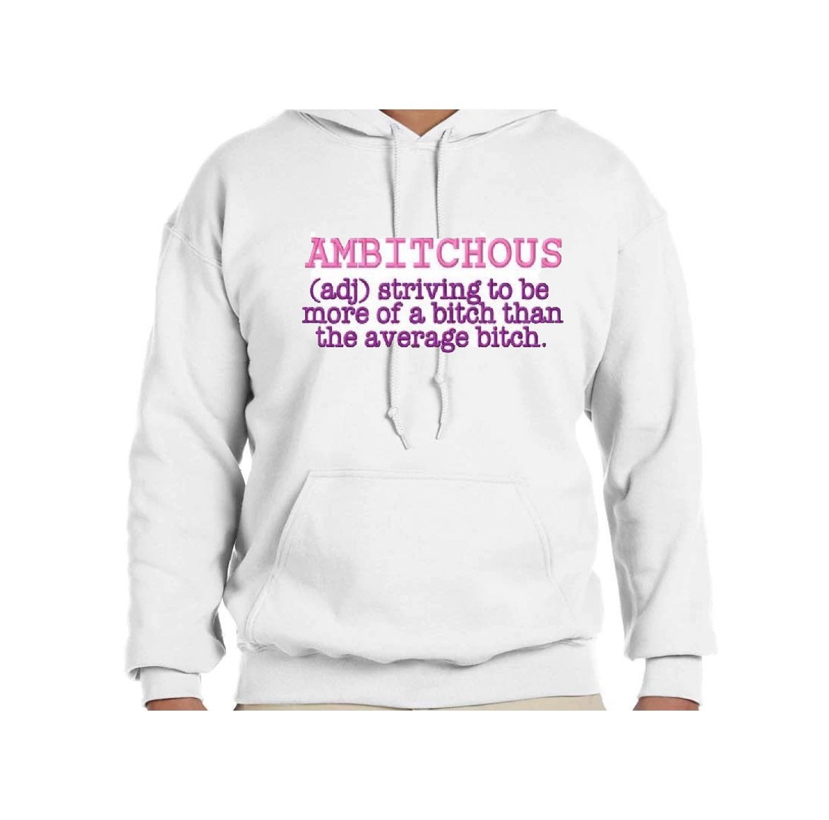 Her Ambitchion Embroidered Hoodie