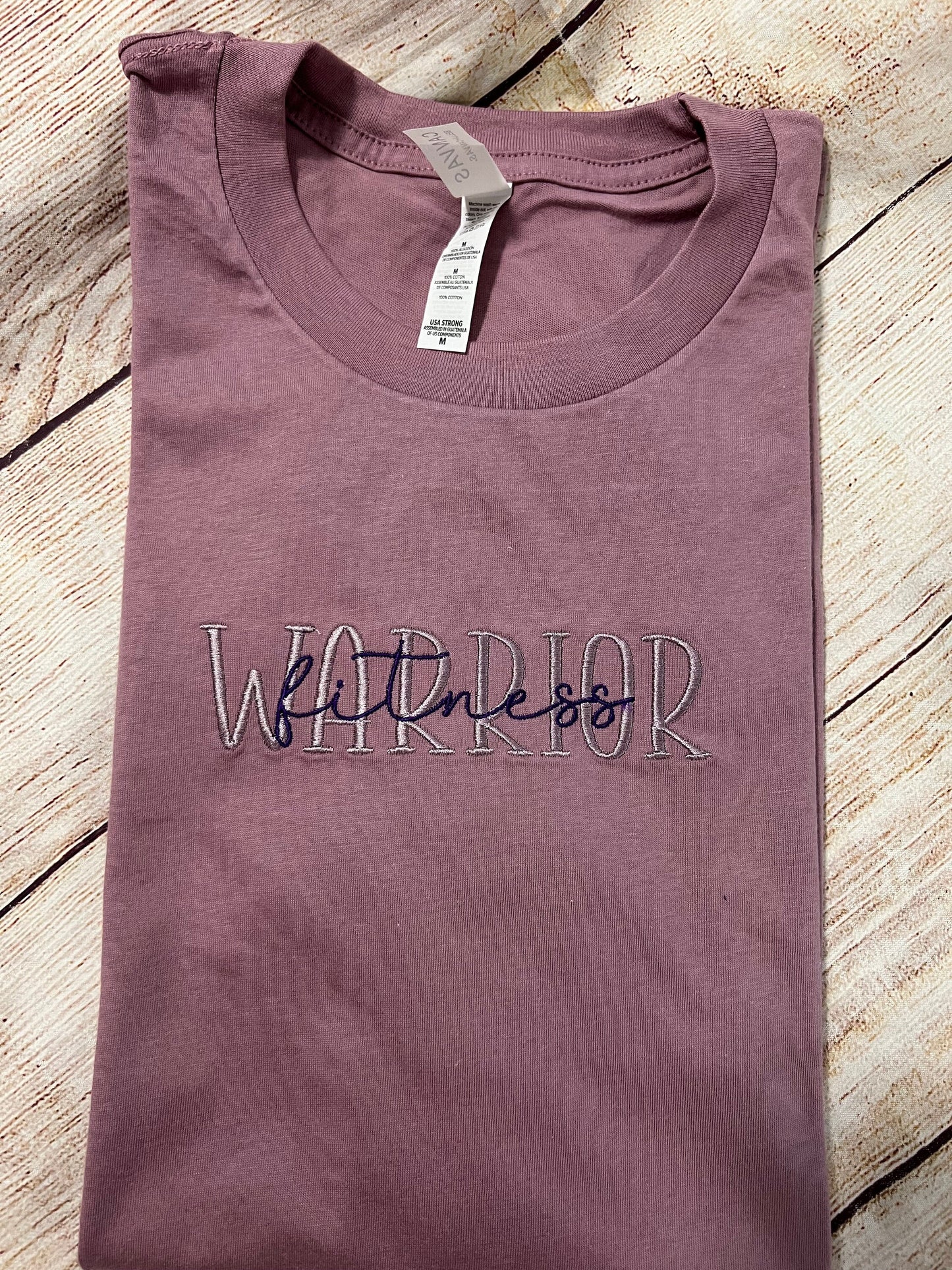 Fitness Warrior Embroidered T-shirt