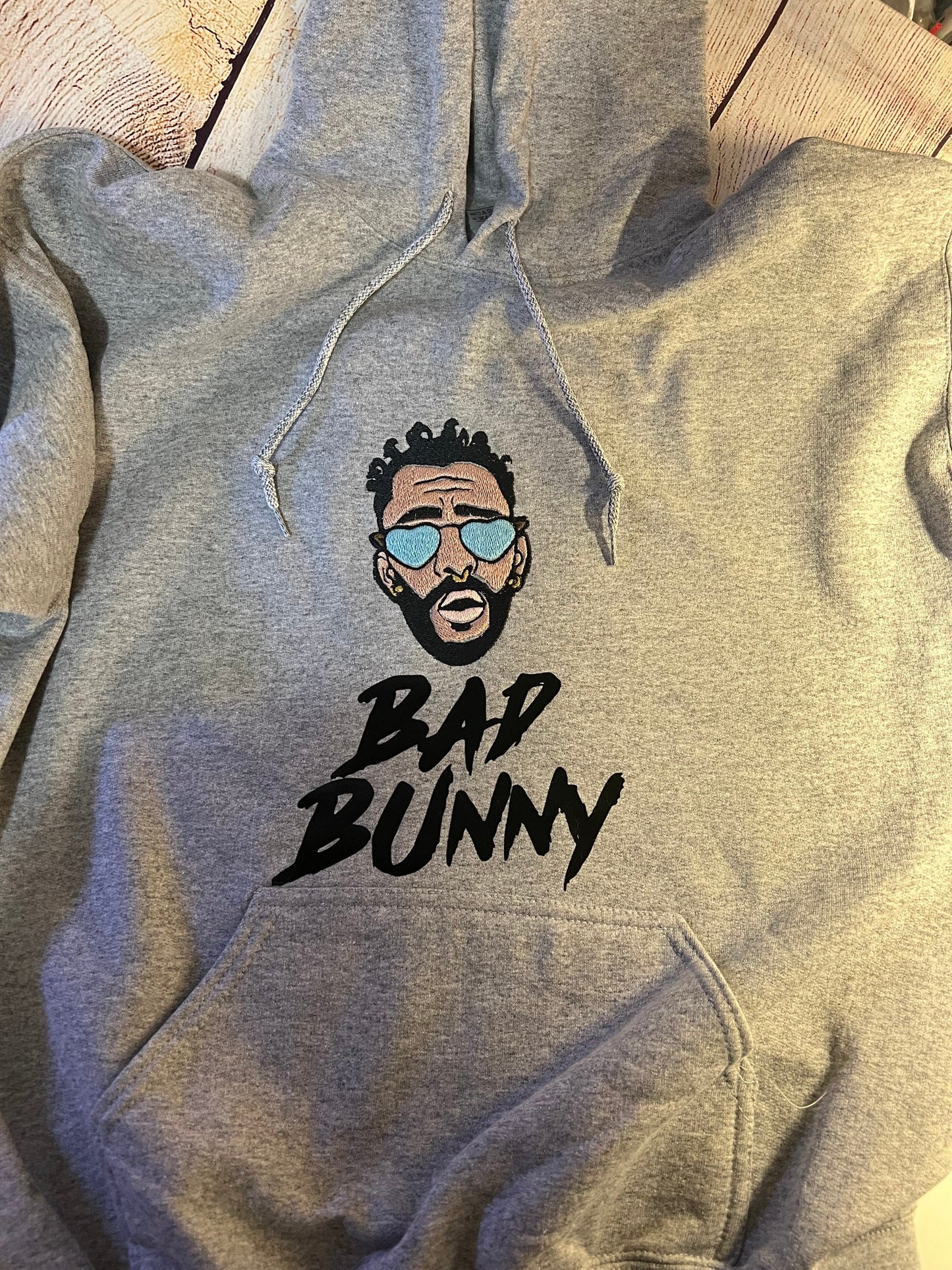 Bad Bunny Embroidered Hoodie