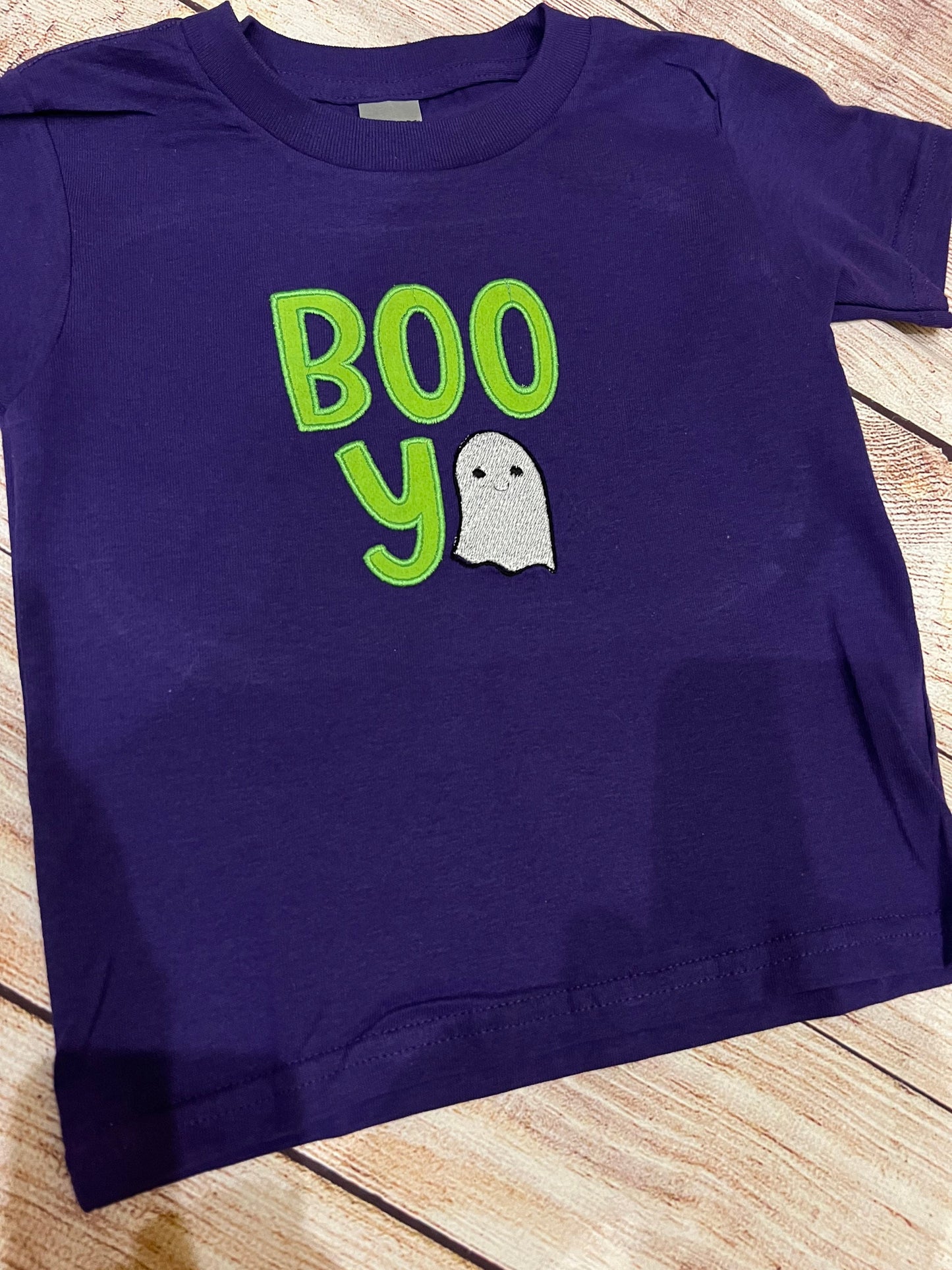 Boo Ya Kids Embroidered Halloween Ghost T-shirt