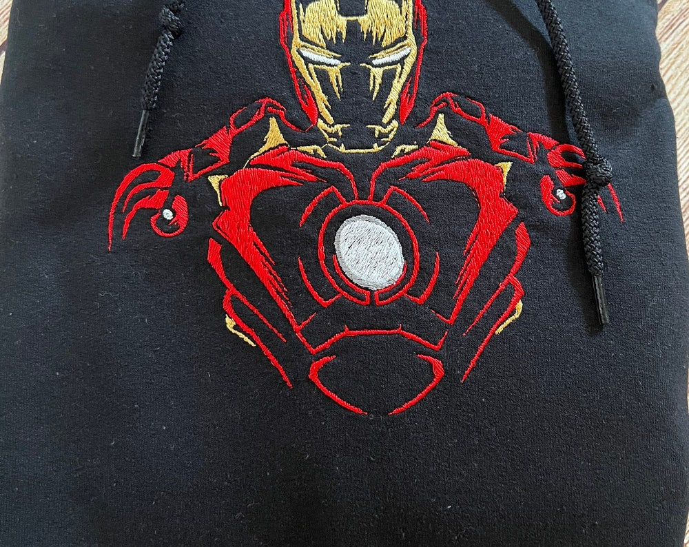 Iron Man Embroidered Hoodie